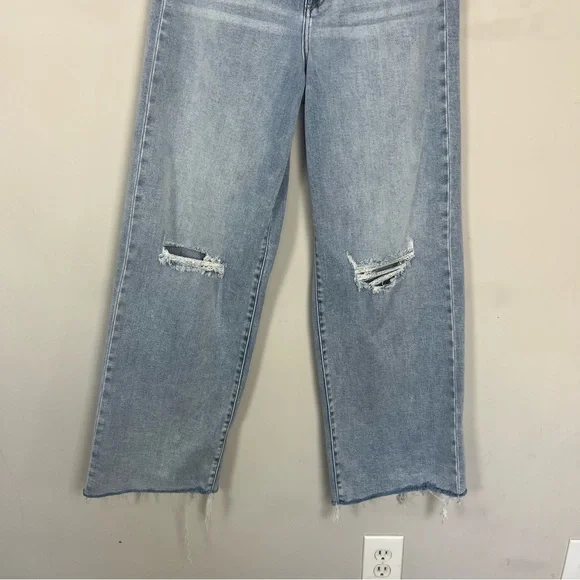 VICI HIGH RISE STRAIGHT LEG LIGHT WASH DENIM SIZE 30 - Picture 8 of 12